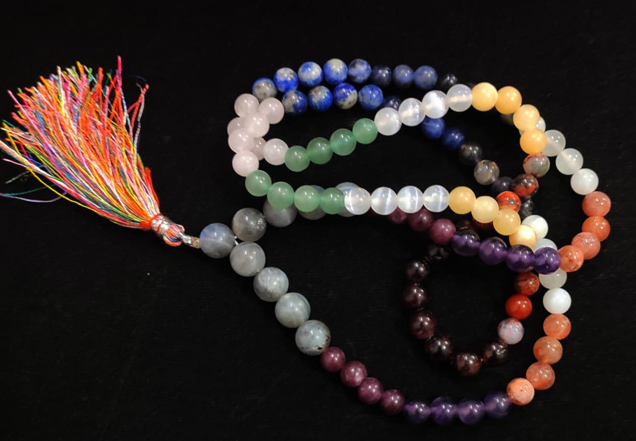 14 Chakra 8mm mala
