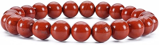 Red Jasper Adjustable Bracelet- 8mm Or 10mm Bead