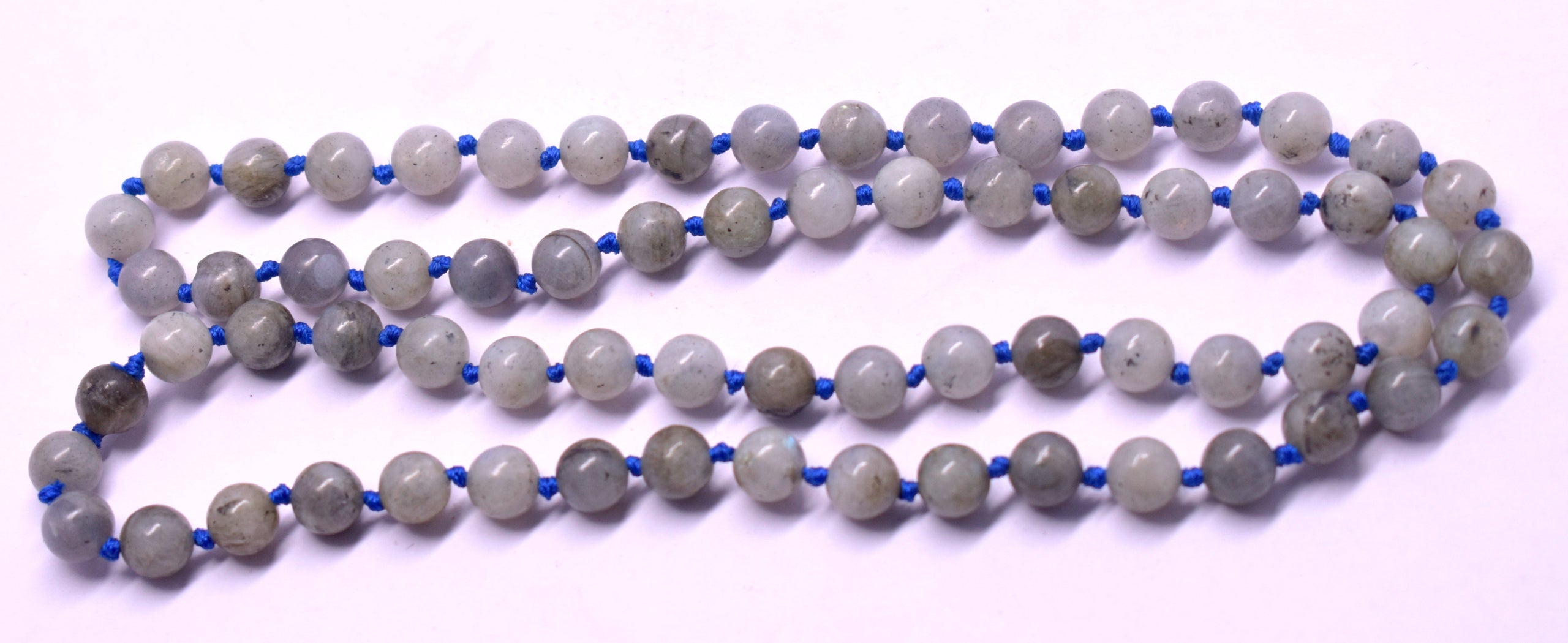 Labradorite 8mm knotted mala