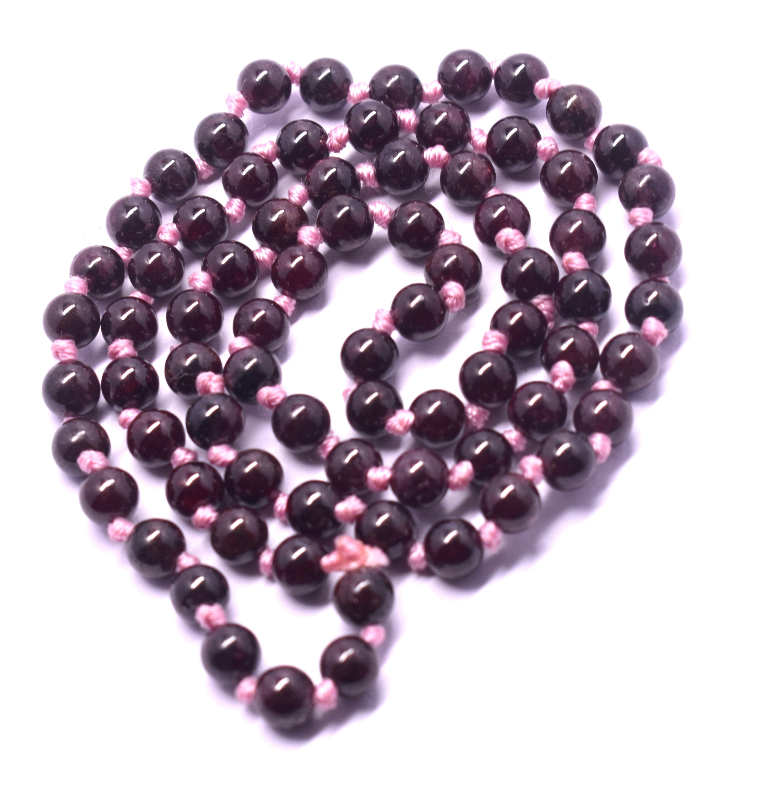 Natural Garnet 8mm Mala