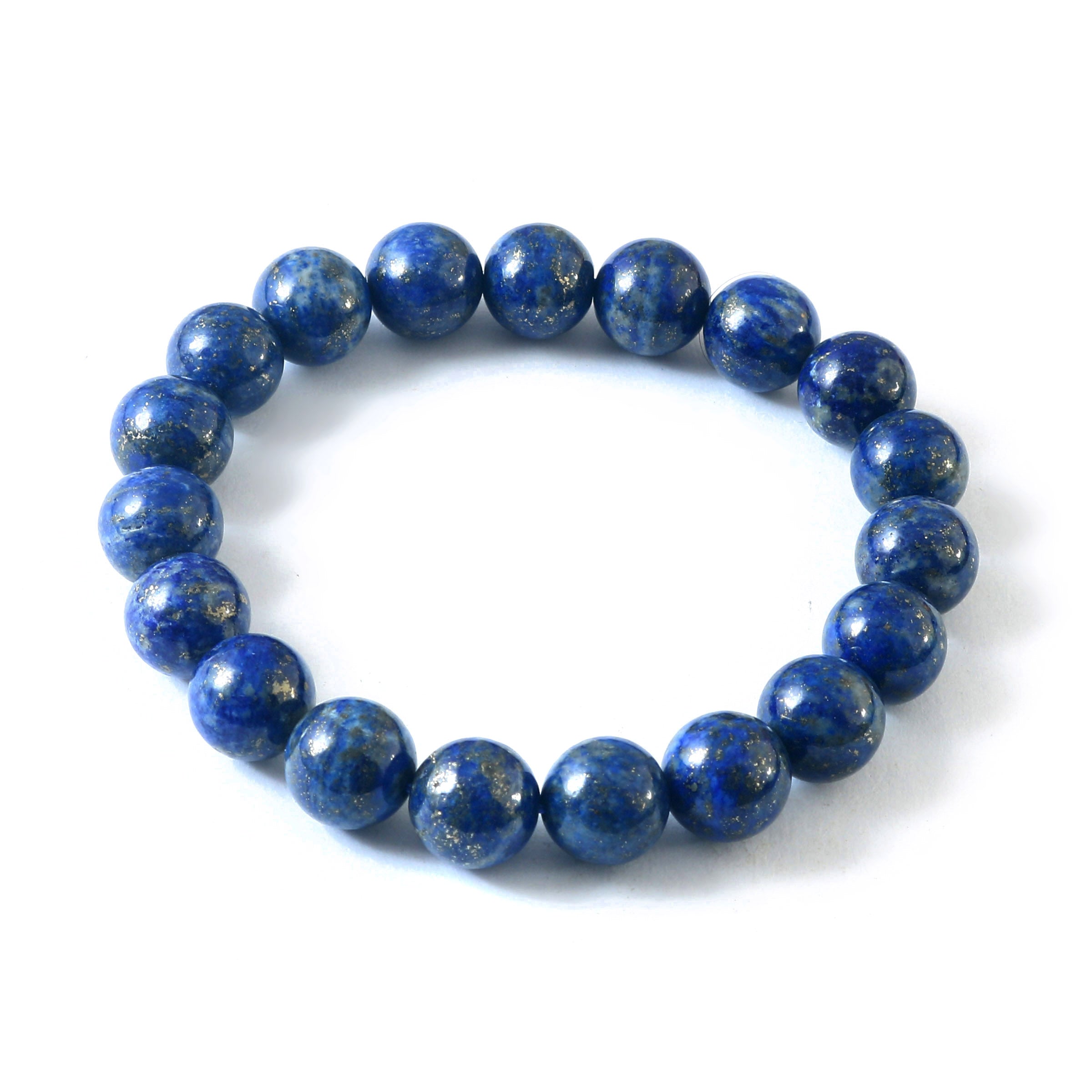 Genuine Lapis Lazuli Bracelets for Men & Women, 8mm Natural Stone Beads