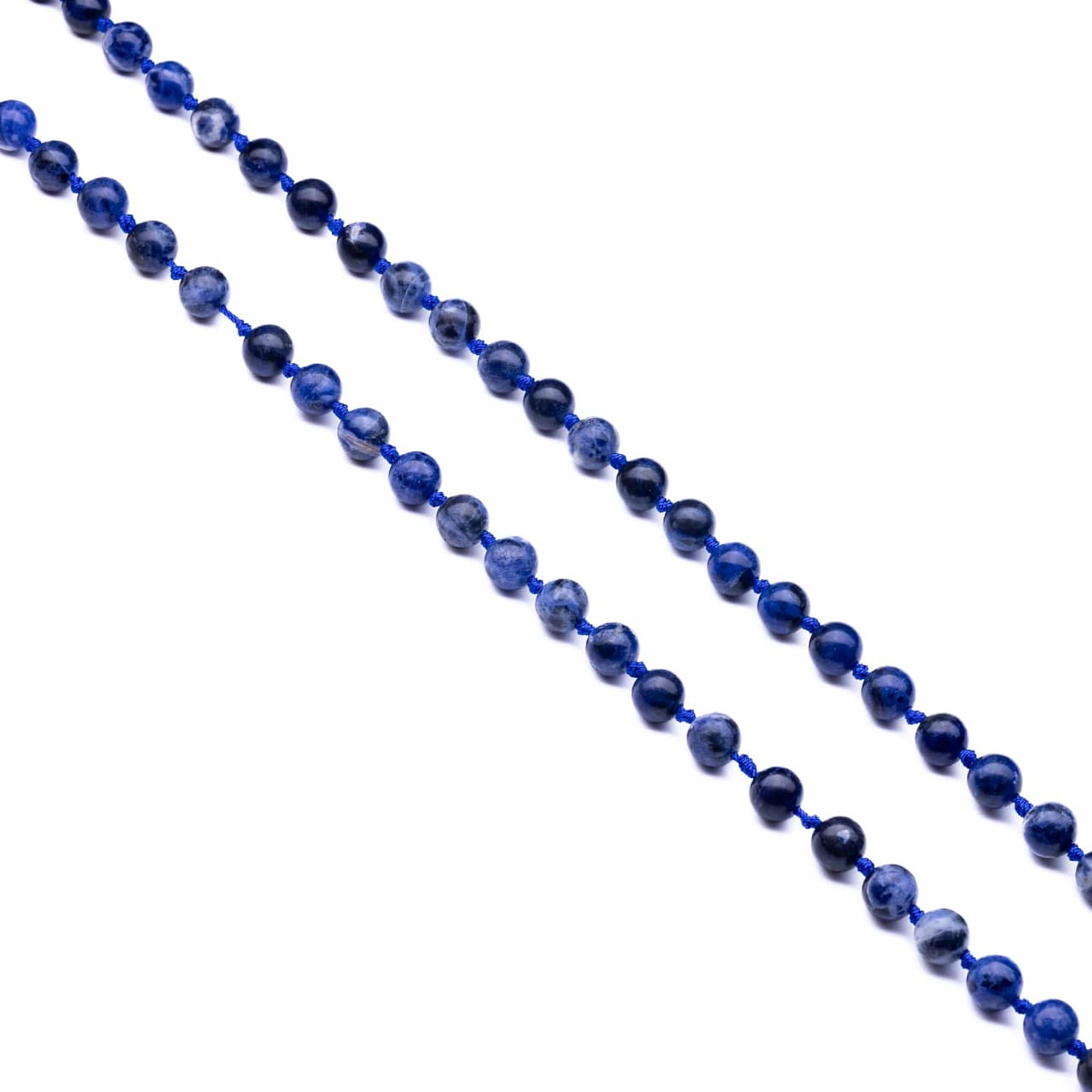 SODALITE 8mm knotted Mala