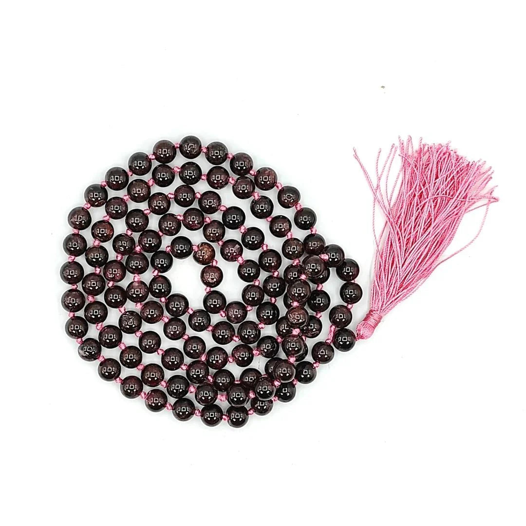 Garnet Jaap Mala For Rahu grah
