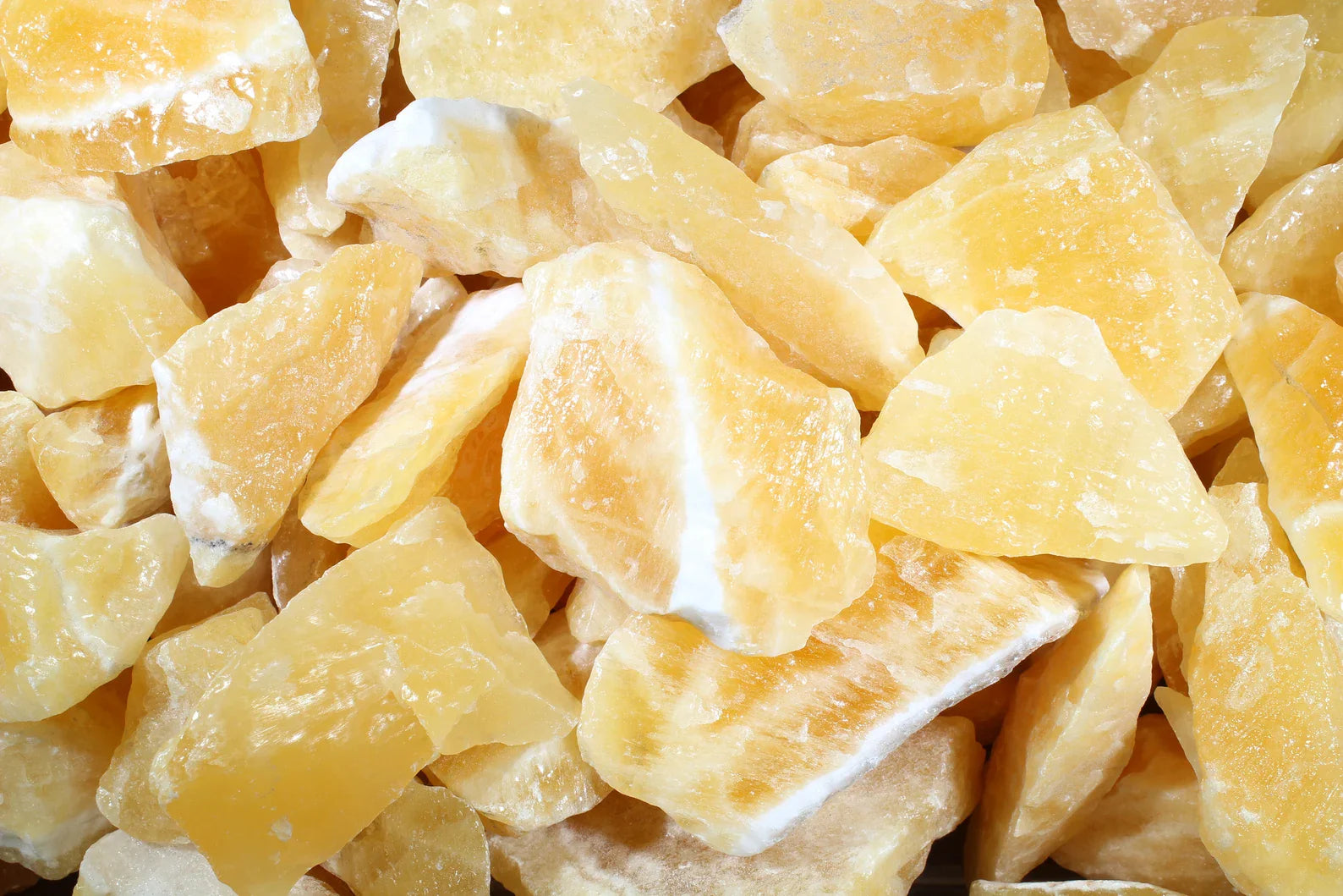 Yellow Calcite Raw Crystal Stone -