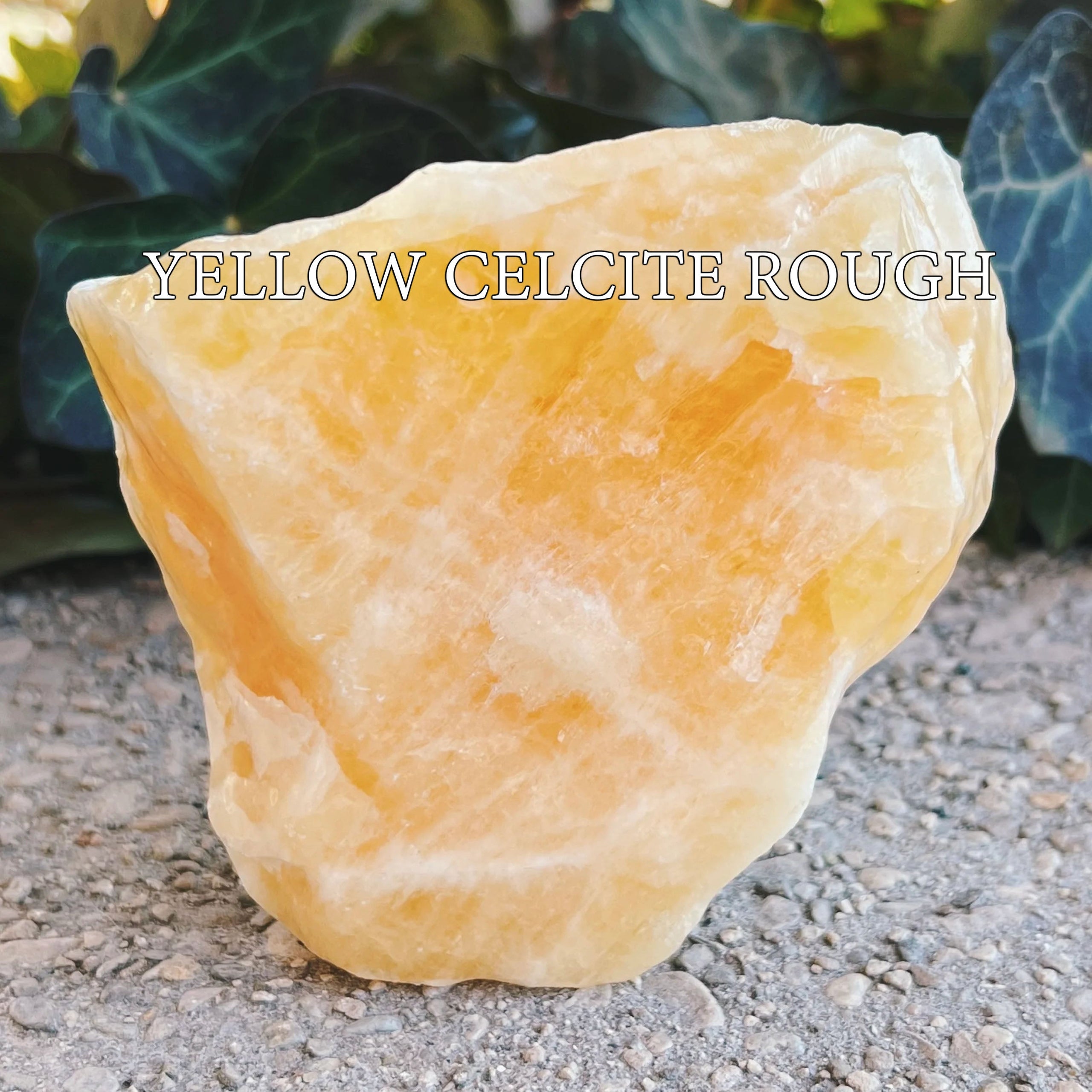 Yellow Calcite Raw Crystal Stone -