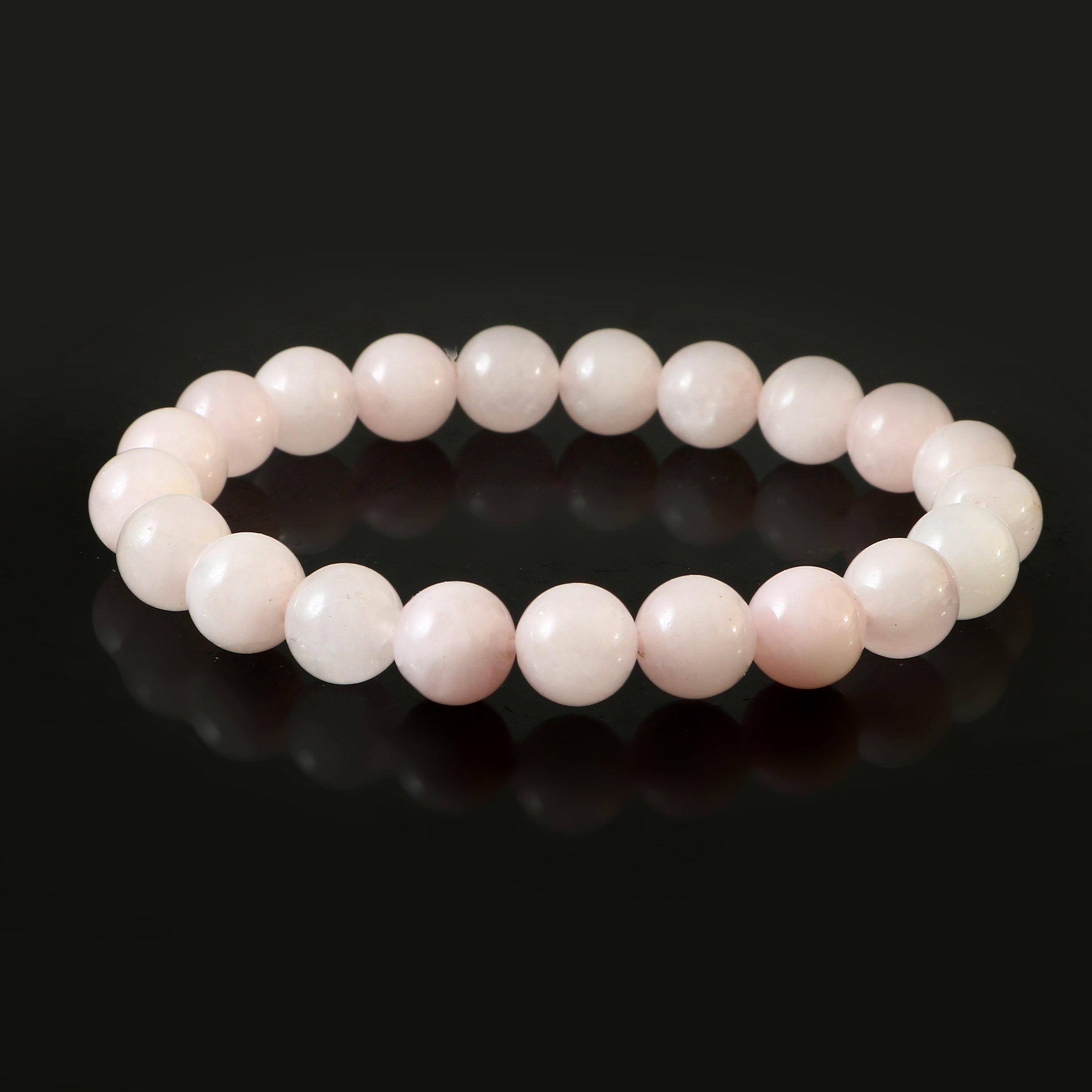 Rose Quartz 10mmm Crystal Beaded Bracelet