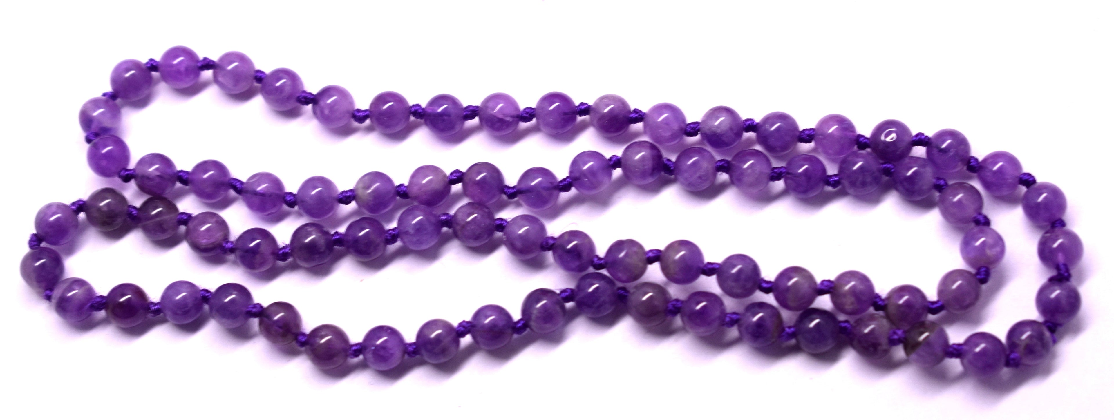  Amethyst Bead Knotted Mala for Peace and Spiritual Healing – Enhances Tranquility and Inner Growth #Amethyst #Peace #SpiritualHealing #CrystalHealing #Mala