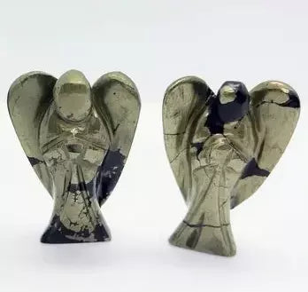 Beautiful Natural Pyrite Angels Pairs 2'' Inches - Healing Angels for Abundance and Manifestation #NaturalPyriteAngels #PyriteAngels #HealingAngels #AbundanceCrystals #ManifestationCrystals #PyriteHealing #CrystalHealing #EnergyHealing #HealingStones #MeditationCrystals #ChakraHealing #SpiritualHealing