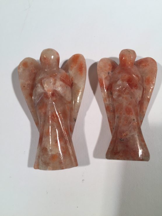 Beautiful Natural Sunstone Angel Pair 2'' Inch - Healing Angels for Joy and Vitality #NaturalSunstoneAngels #SunstoneAngels #HealingAngels #JoyCrystals #VitalityCrystals #SunstoneHealing #CrystalHealing #EnergyHealing #HealingStones #MeditationCrystals #ChakraHealing #SpiritualHealing