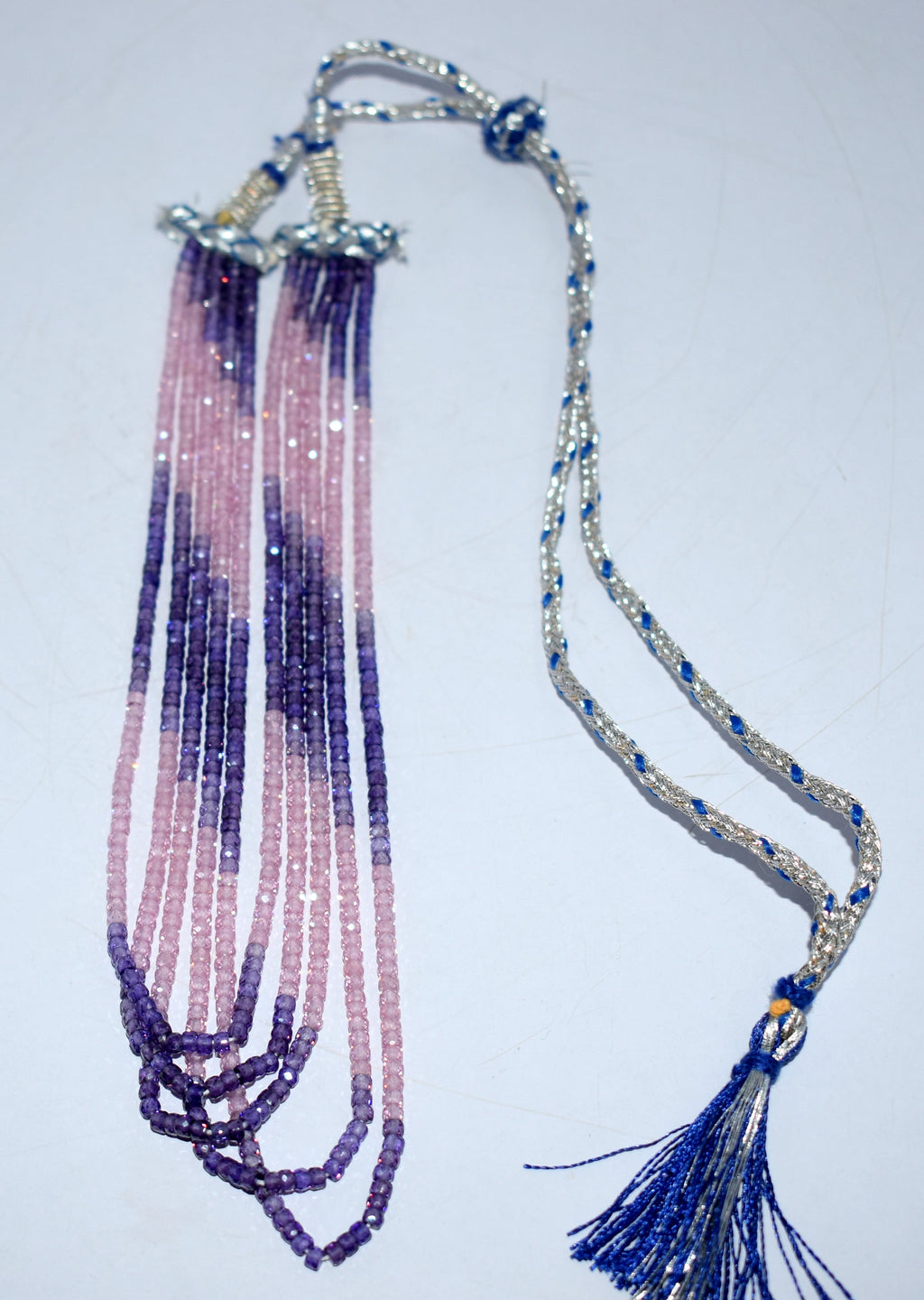Beautiful Pink And Purple Zircon Necklace #PinkAndPurpleJewelry #ZirconNecklace #ColorfulStones #VibrantJewelry #ElegantDesign #LuxuryNecklace #JewelryLovers