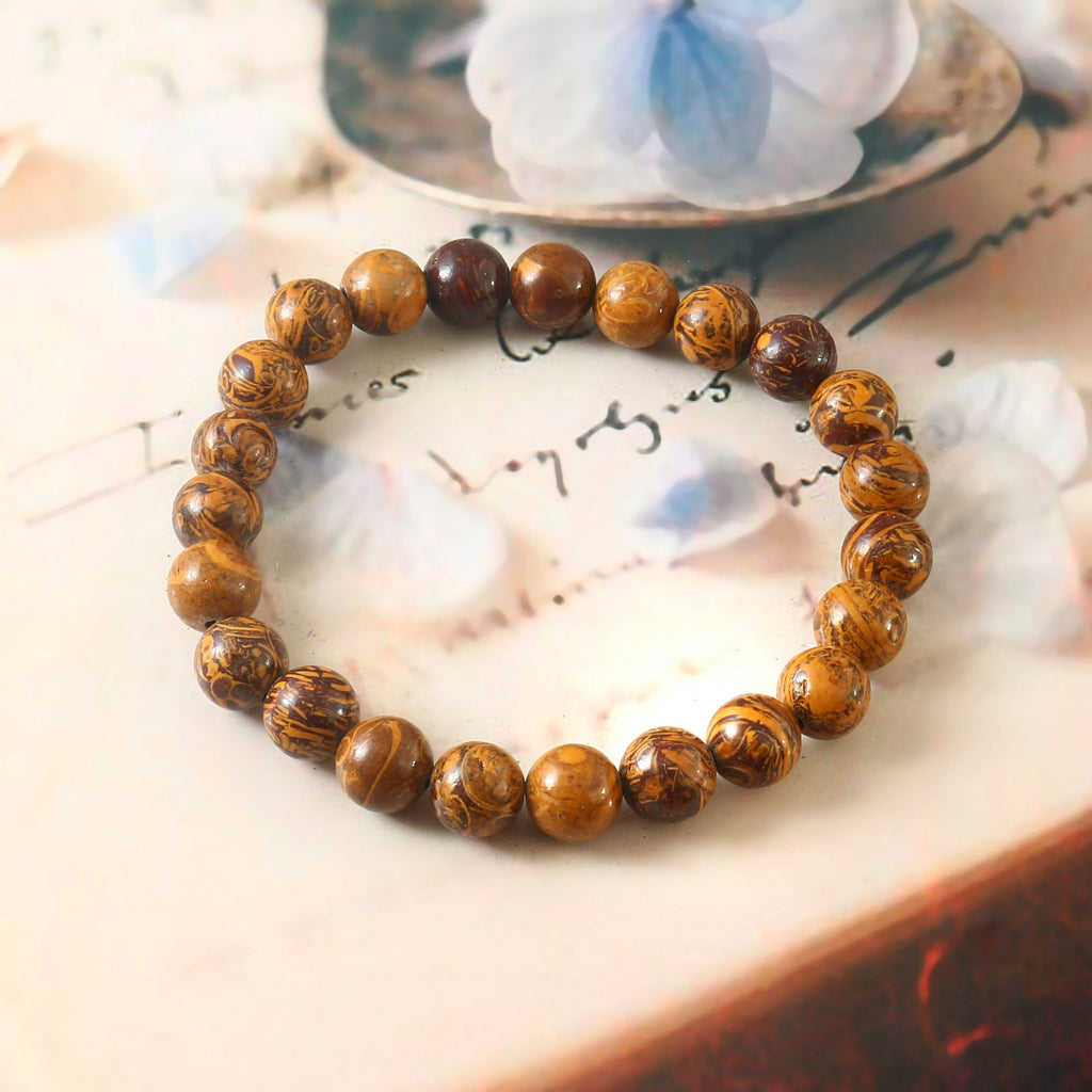Grounding and healing Mariam Fossil Script Stone and Coquina Cobra Jasper bracelet for emotional balance and spiritual protection.
#MariamFossilScriptStone #CoquinaCobraJasper #HealingBracelet #GroundingEnergy #EmotionalHealing #SpiritualProtection #ChakraHealing #NaturalStoneBracelet






