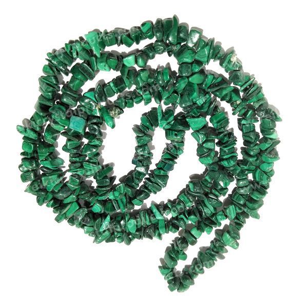 Unique Malachite Uncut Chips Mala – Perfect for Meditation and Spiritual Awareness